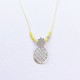 Collier ananas et perle Miyuki jaune